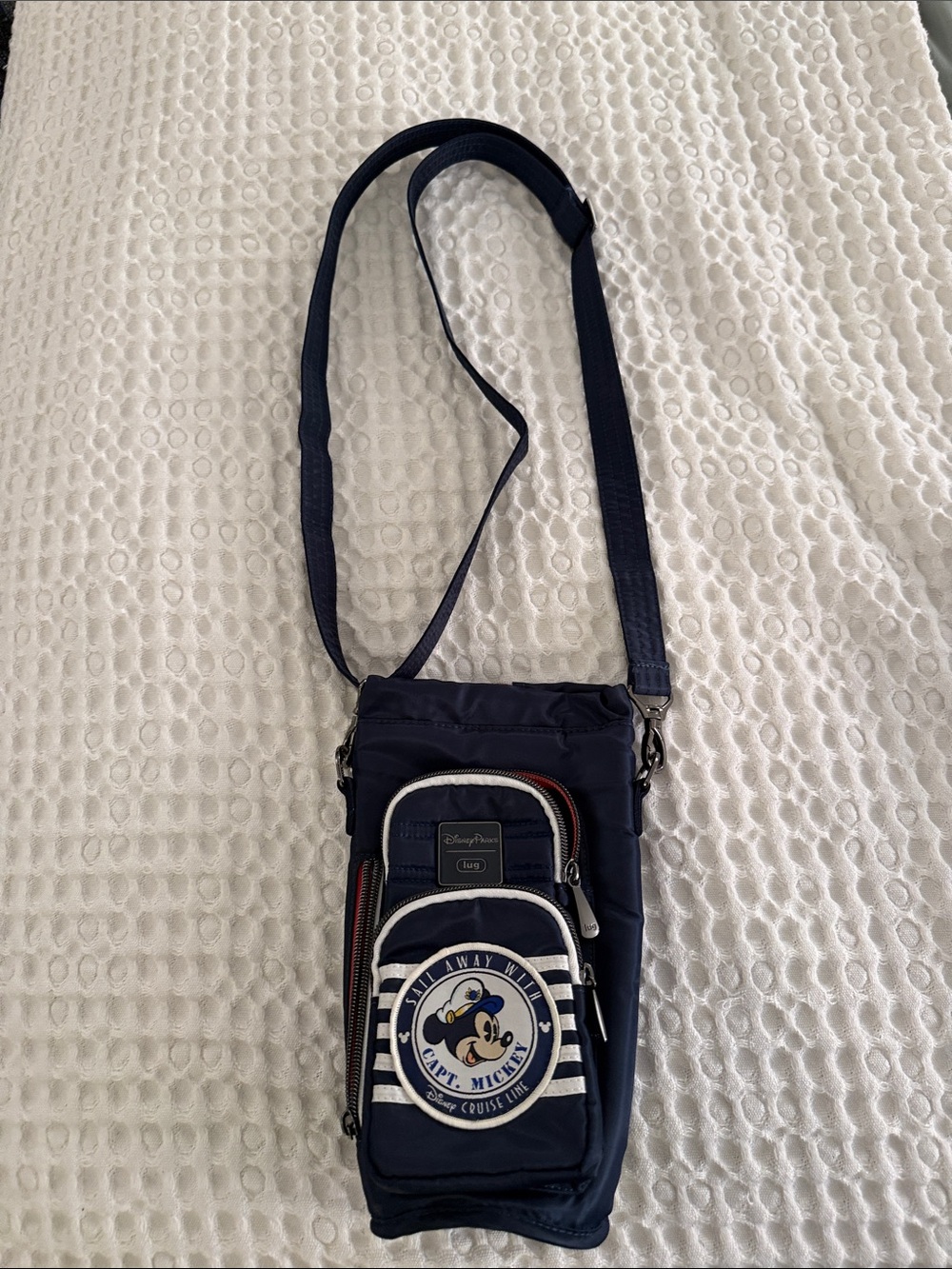 Disney Navy and White Mickey Mouse Shoulder Crossbody Bag